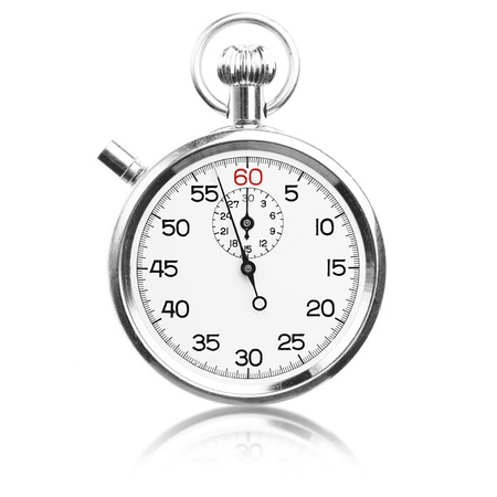 vintage stopwatch isolated on a white background