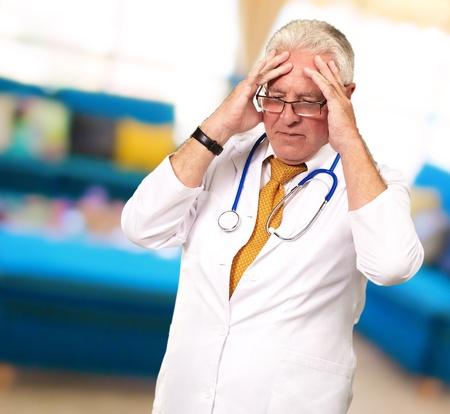 Portrait Of A Senior Doctor, Indoorのeditorial素材