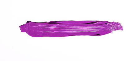 Purple brush stroke over white backgroundの写真素材