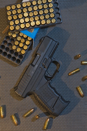 Pistol with Ammoの写真素材