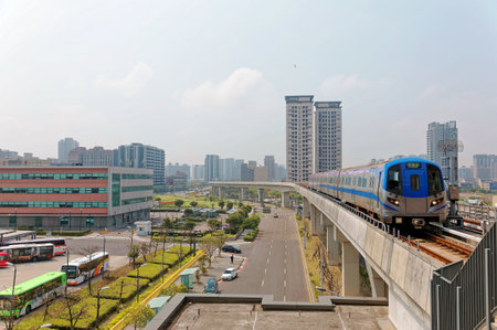 High speed train in Chongqing, China.