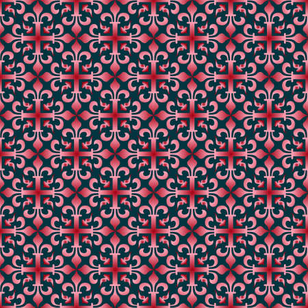 Seamless wallpaper patternr without a seam from beautiful bent linesのイラスト素材