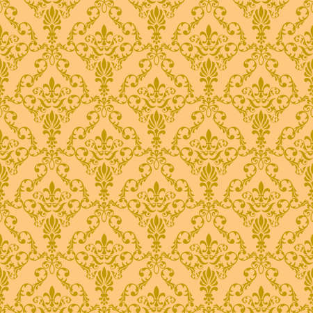 Seamless wallpaper pattern from abstract smooth forms, のイラスト素材