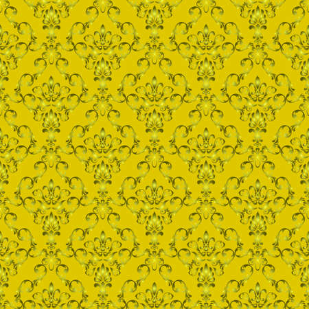 Seamless wallpaper pattern from abstract smooth forms, 