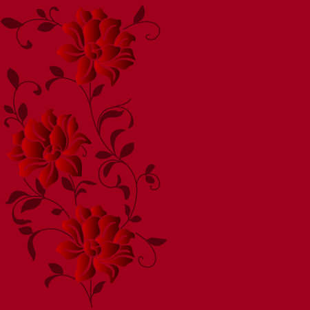 eps10 hand drawn background with a fantasy flowerのイラスト素材