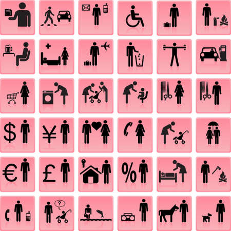 Website and Internet Icons -- Peopleのイラスト素材