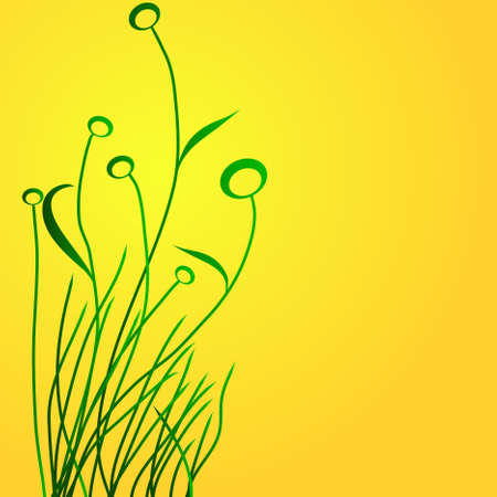 Beautiful background with trudging flowersのイラスト素材