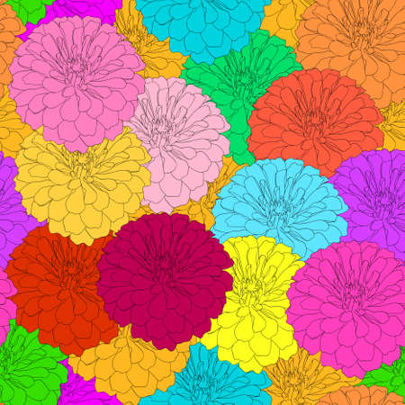 Seamless  background with flower. Could be used as seamless wallpaper, textile, wrapping paper or backgroundのイラスト素材