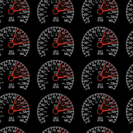 seamless wallpaper with speedometer carのイラスト素材