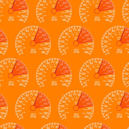 seamless wallpaper with speedometer carのイラスト素材