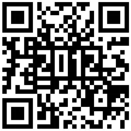 2012 New Year counter, QR code vector.のイラスト素材
