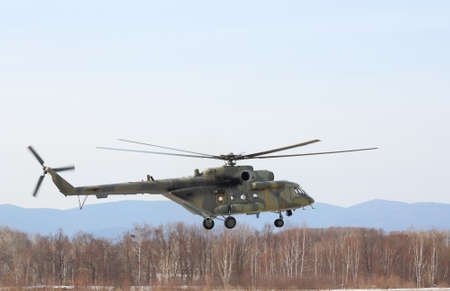 Russian army Mi-8 helicopter