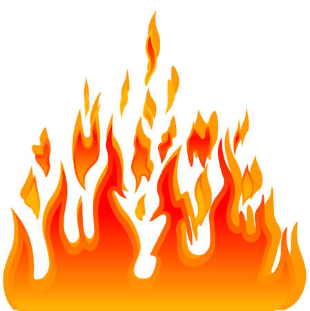 Burn flame fire vector backgroundのイラスト素材