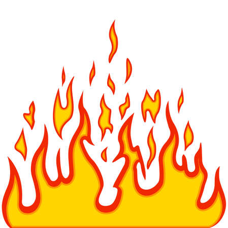 Burn flame fire vector backgroundのイラスト素材