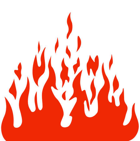 Burn flame fire vector backgroundのイラスト素材