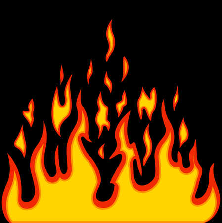 Burn flame fire vector backgroundのイラスト素材