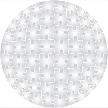 Background Vector Illustration Jigsaw Puzzle Sphereのイラスト素材