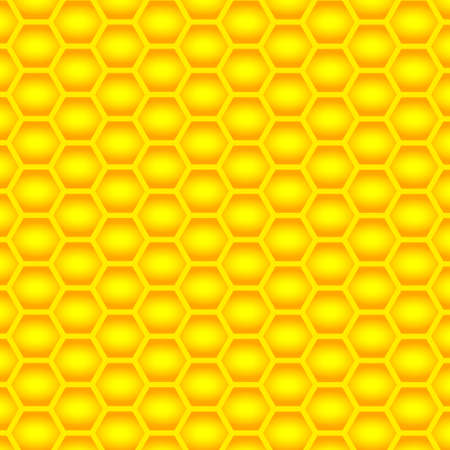 Golden  cells of a honeycomb pattern のイラスト素材