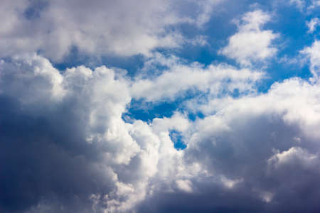 blue sky with cloudsの写真素材