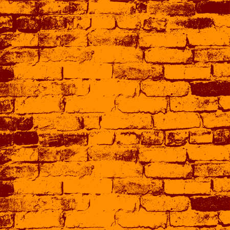 Brick wall of the house, with lines of a laying of a solution. Vector illustration.のイラスト素材