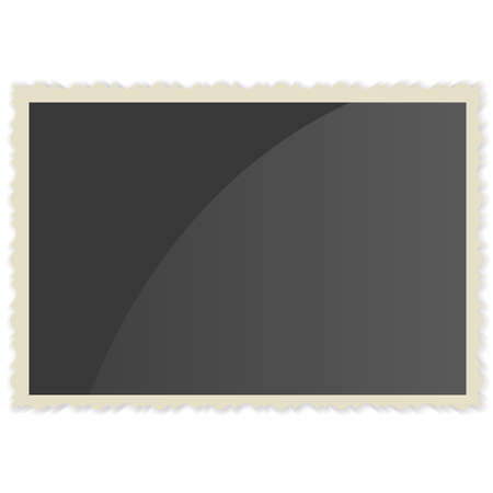 Retro Photo Frame   On White Background. Vector illustrationのイラスト素材