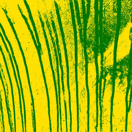 Texture  yellow  wall with green streaks stains. Vector illustration.のイラスト素材