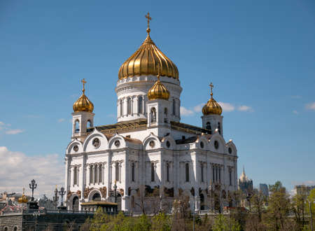 MOSCOW, RUSSIA - JUNE 18: MOSCOW, RUSSIA - JUNE 18: Orthodox Church of Christ the Savior in Moscow...