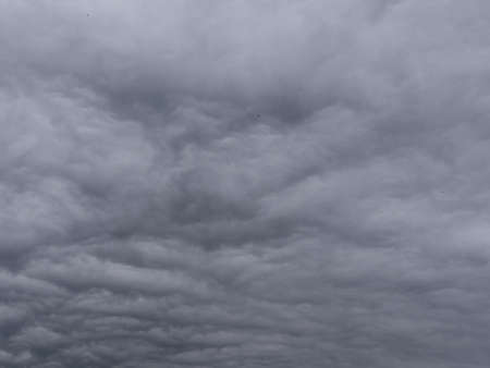 Gray and dark storm clouds before the storm.