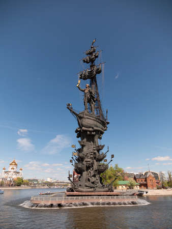 MOSCOW, RUSSIA MAY 29, 2019: The Monument to Peter the Great.のeditorial素材