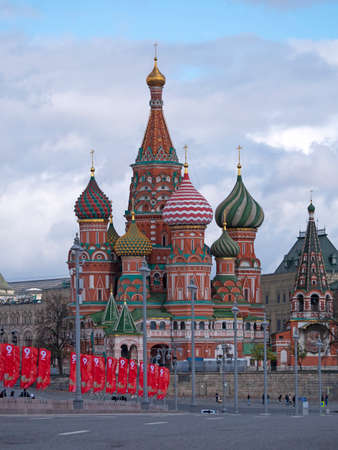 St Basils cathedral on Red Square in Moscow.