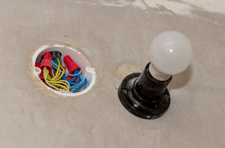 Repair in the apartment, replacement of electrical wiring.