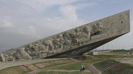 NOVOROSSIYSK RUSSIA - SEPTEMBER 02 2023 Ensemble-memorial Malaya Zemlya in the hero city of Novorossiysk.のeditorial素材