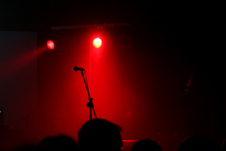 Empty concert stageの写真素材