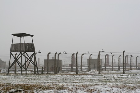 WWII prisoner camp at Auschwitz in Polandのeditorial素材