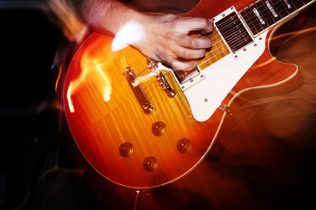 Guitarist at the concert
