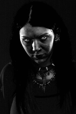 Scary vampire girlの写真素材