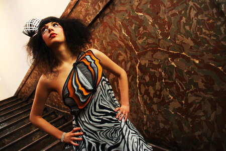 Glamorous atractive young womanの写真素材