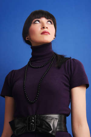 Portrait of an tractive elegant young woman.