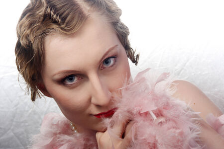 Portrait of an tractive elegant young woman.