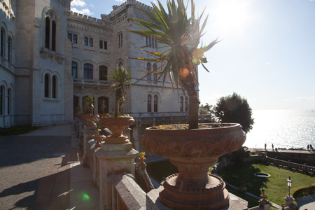 Miramare castle in Triesteのeditorial素材