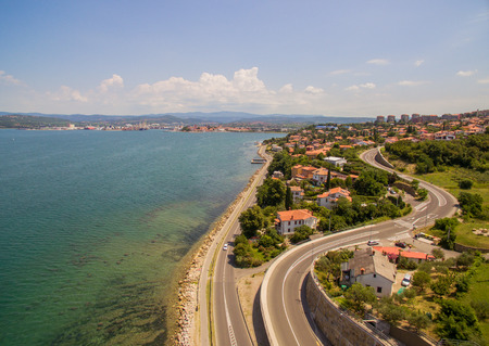 Aerial View Of Koper Adriatic Townの写真素材
