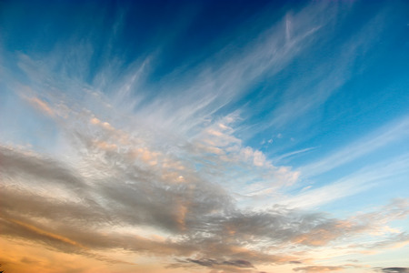 Oil paint background of the fantastic clouds in the desert
