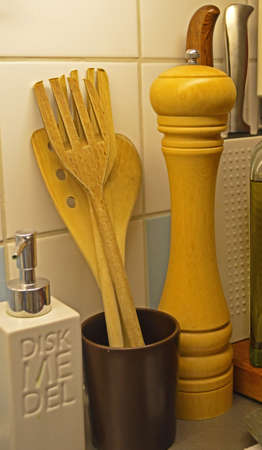 Wooden spoons の写真素材
