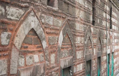 Wall of an old building in Istanbulの素材