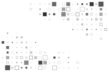 black square random size Border Isolated White Background, Small Square Background And Copy Specifications Vector Illustration, Abstract Geometric Square Background, Pop Art Square Black White Texture.のイラスト素材