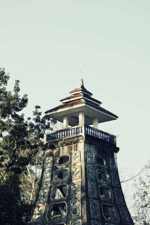 chinese pavilon towerの写真素材