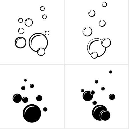 Bubble Icon Collection Design Vector Art Illustrationのイラスト素材