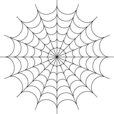 Spider Web Icon Design Vector Art Illustrationのイラスト素材