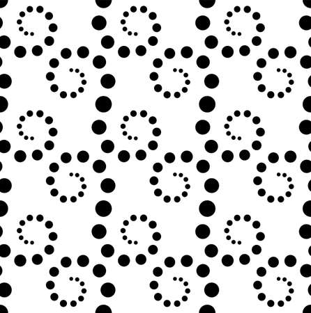 Geometric Seamless Pattern Circles Vector Art Illustrationのイラスト素材