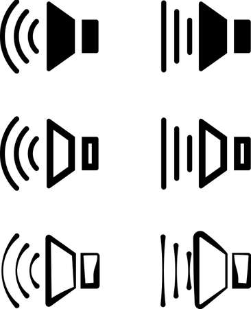 Speaker Icon Collection Design Art Illustration.のイラスト素材